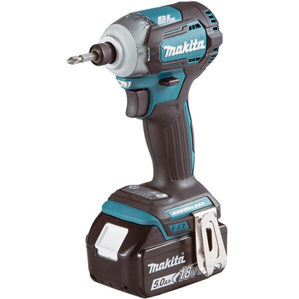 Гайковерт Makita акумуляторний ударний LXT, 18В, 5Аг х 2шт, DC18RC, Makpac (DTD170RTJ) - зображення 1
