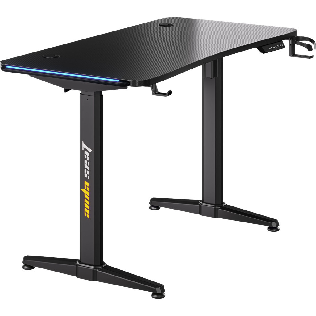 Комп'ютерний стіл Anda Seat Terminator RGB Black (AD-D-DD1-1600L-01-B) - зображення 2