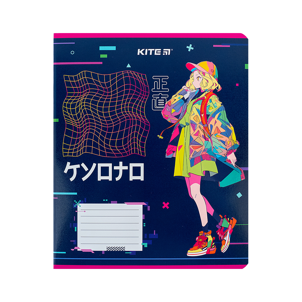 Зошит Kite Anime 12 аркушів, лінія (K24-234-1) - изображение 4