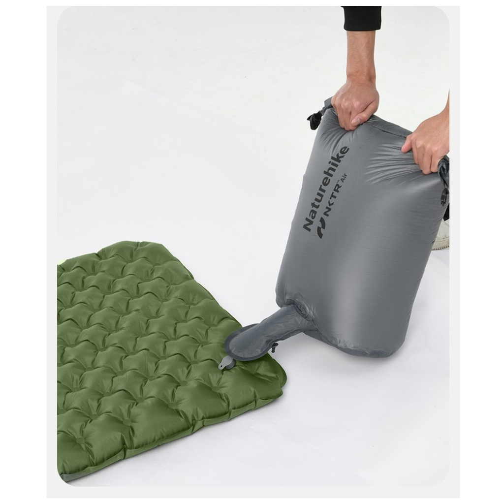 Туристичний килимок Naturehike CNK2450WS014 186х58х8 см зелений (6976023926808) - зображення 5