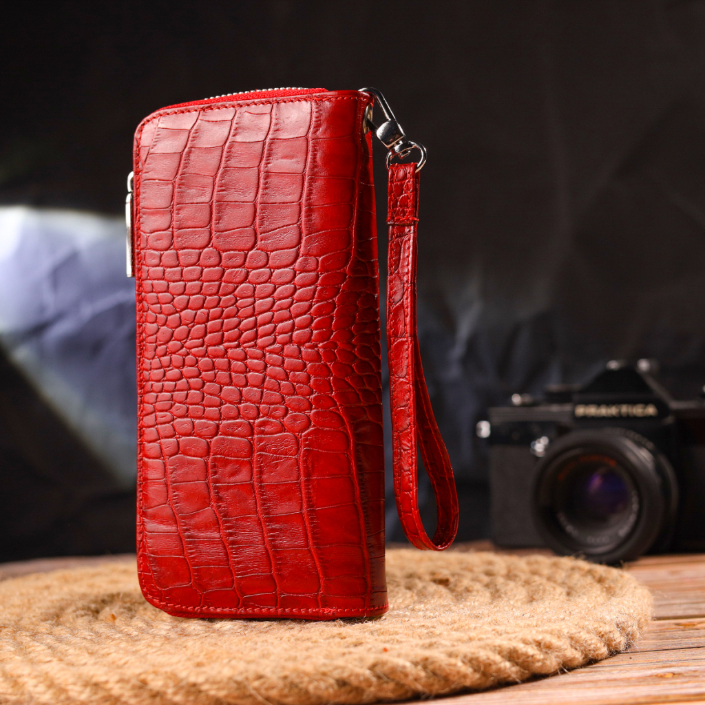 Гаманець Canpellini З натуральної шкіри Червоний (21621) - зображення 9