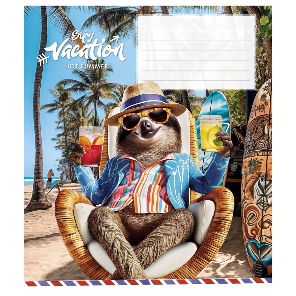 Зошит Школярик Cool vacation 12 аркушів клітинка (012-3318K) - зображення 4