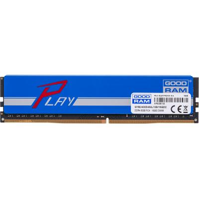 Модуль пам'яті для комп'ютера DDR4 16GB (2x8GB) 2400 MHz PLAY Blue Goodram (GYB2400D464L15S/16GDC) - зображення 2