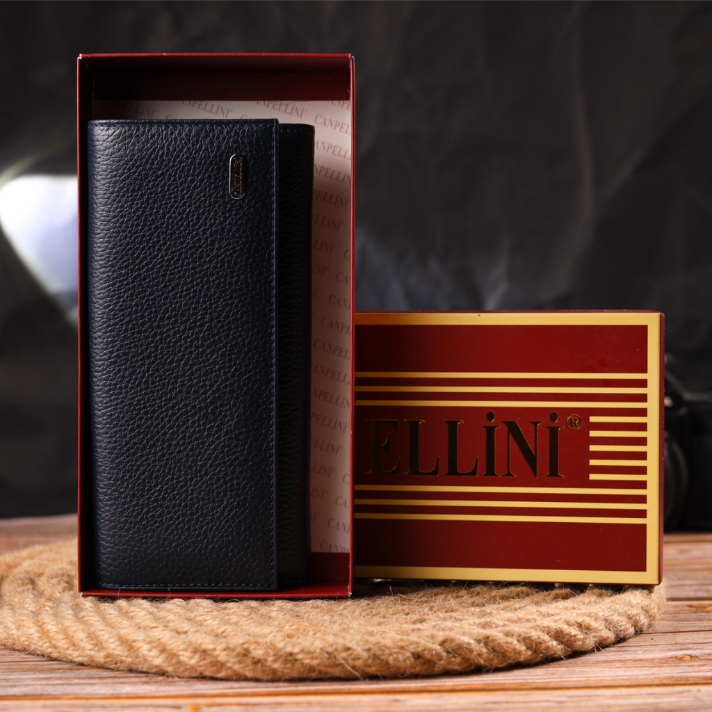 Гаманець Canpellini З натуральної шкіри Синій (21624) - зображення 10