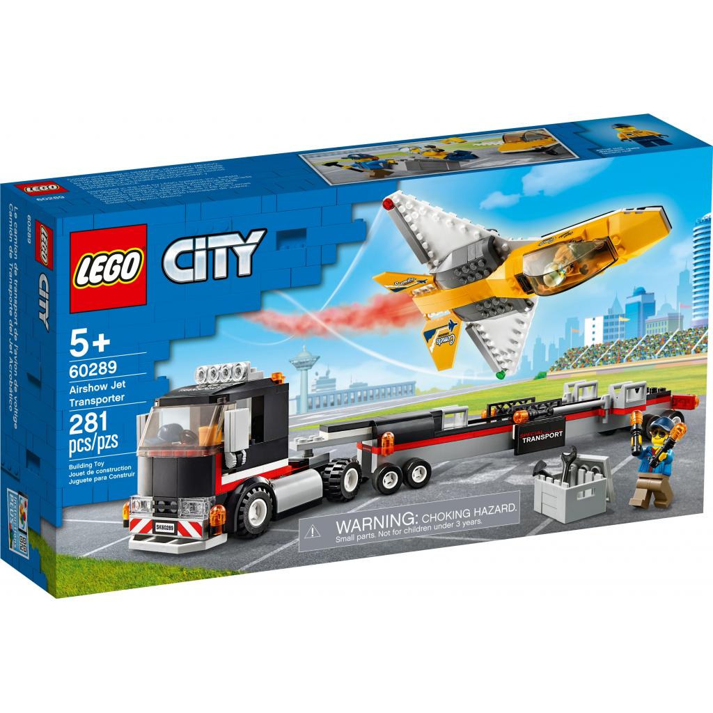 Конструктор LEGO City Great Vehicles Транспортер каскадерського літака 281 деталь (60289) - зображення 1
