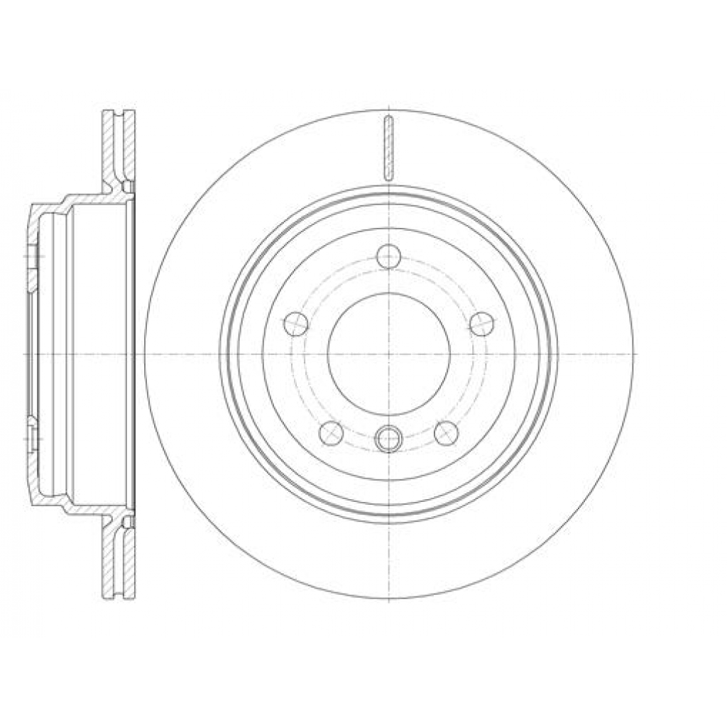 Гальмівний диск REMSA 6977.10 - зображення 1