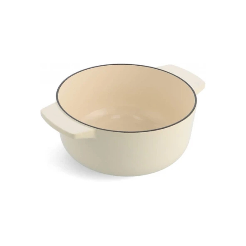 Каструля KitchenAid чавунна з кришкою 3,3 л Мигдалевий крем (CC006056-001) - зображення 4