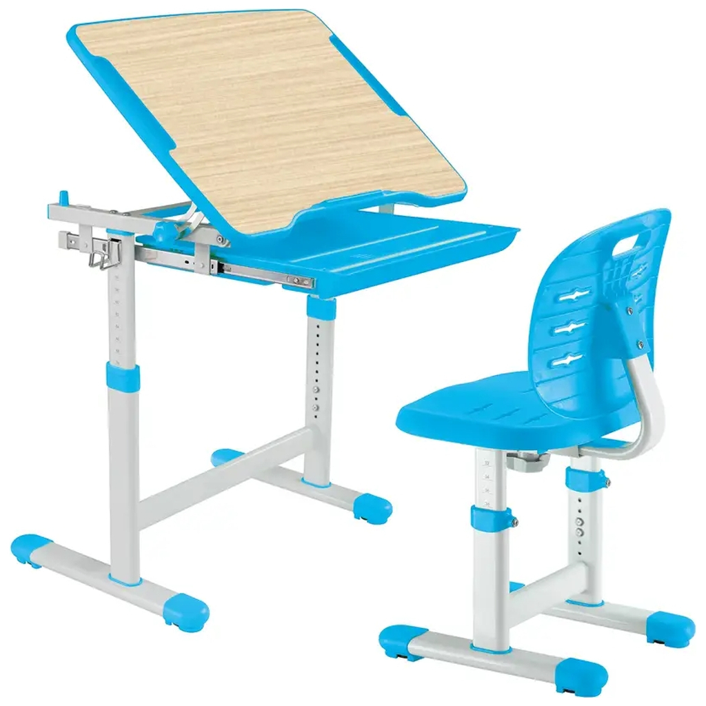 Парта зі стільцем FunDesk Piccolino III Blue-w - зображення 4