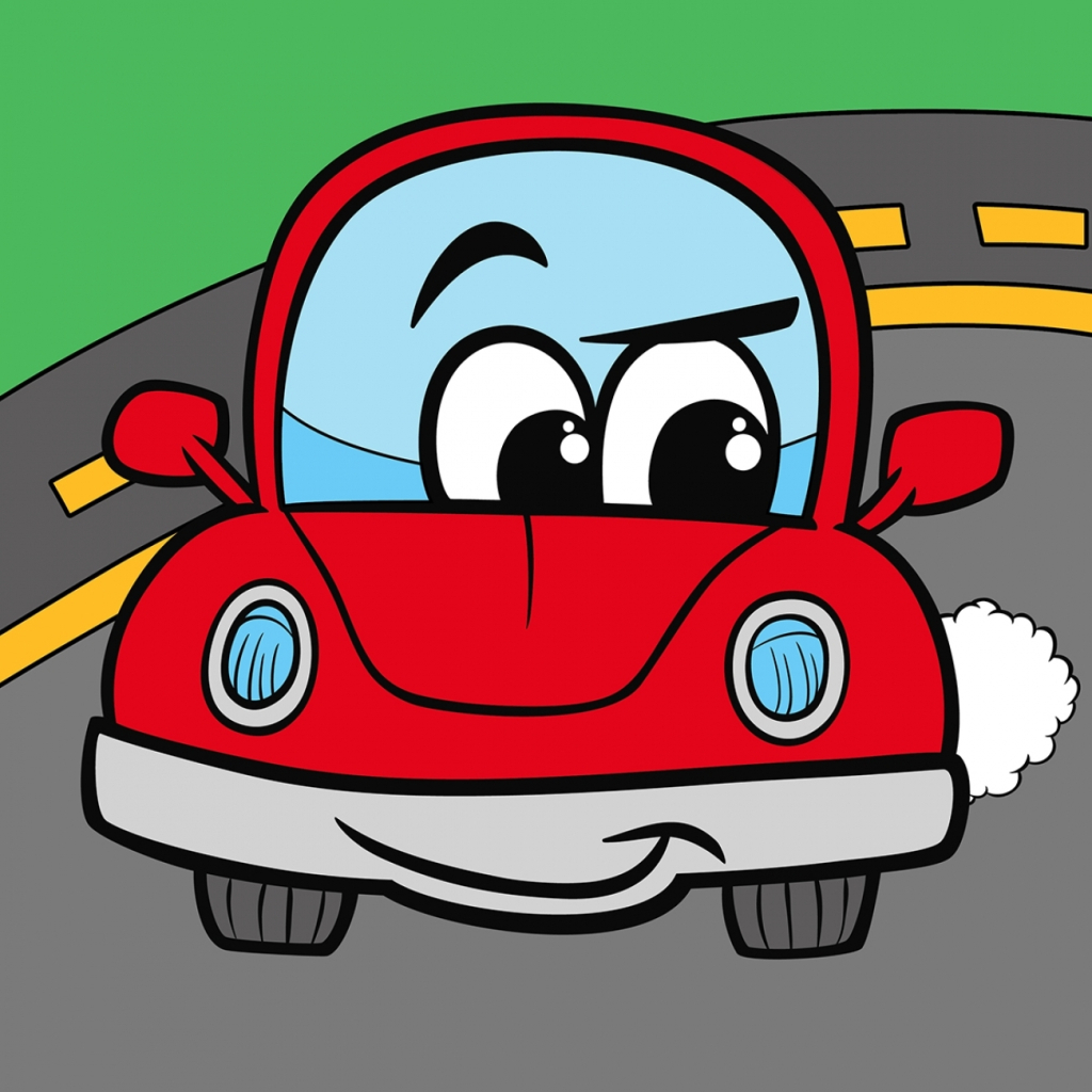 Картина по номерам Santi Веселий автомобіль 25*25 см (954593) - зображення 1