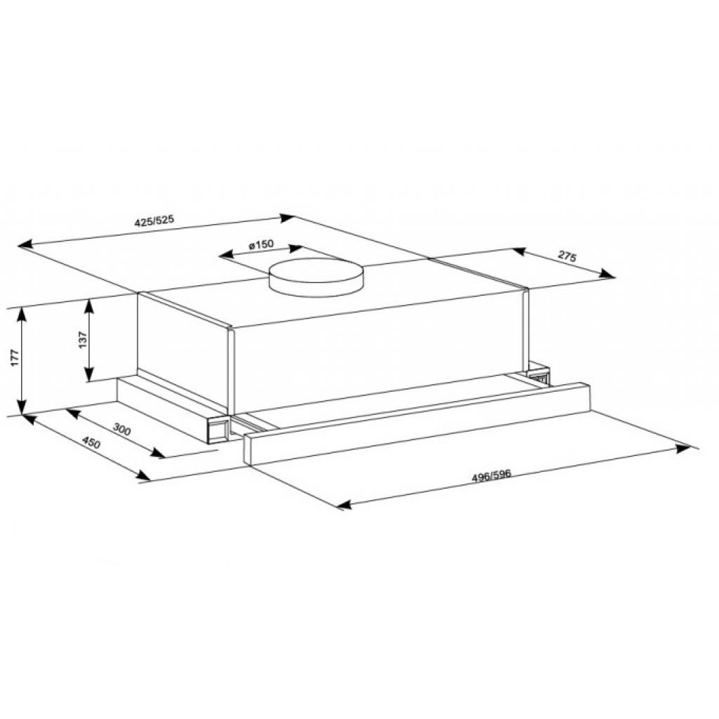 Витяжка кухонна Eleyus LOTUS 700 50 X - зображення 10