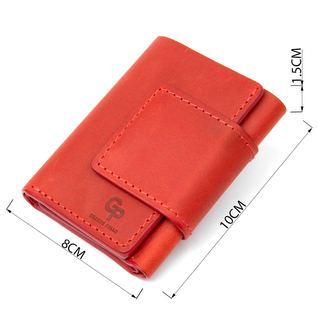 Портмоне Grande Pelle Матове вінтажне Червоне (11459) - зображення 3