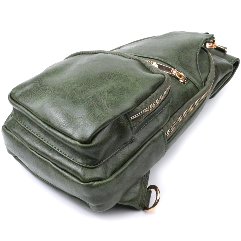 Сумка Vintage З екошкіри Зелена (22755) - зображення 6