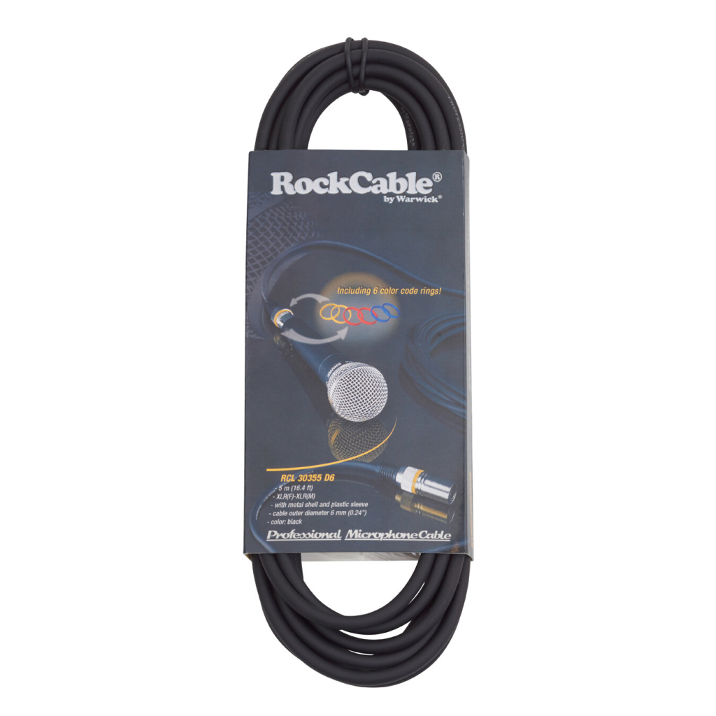 Мікрофонний кабель RockCable Microphone Cable 5m (RCL 30355 D6) - изображение 3