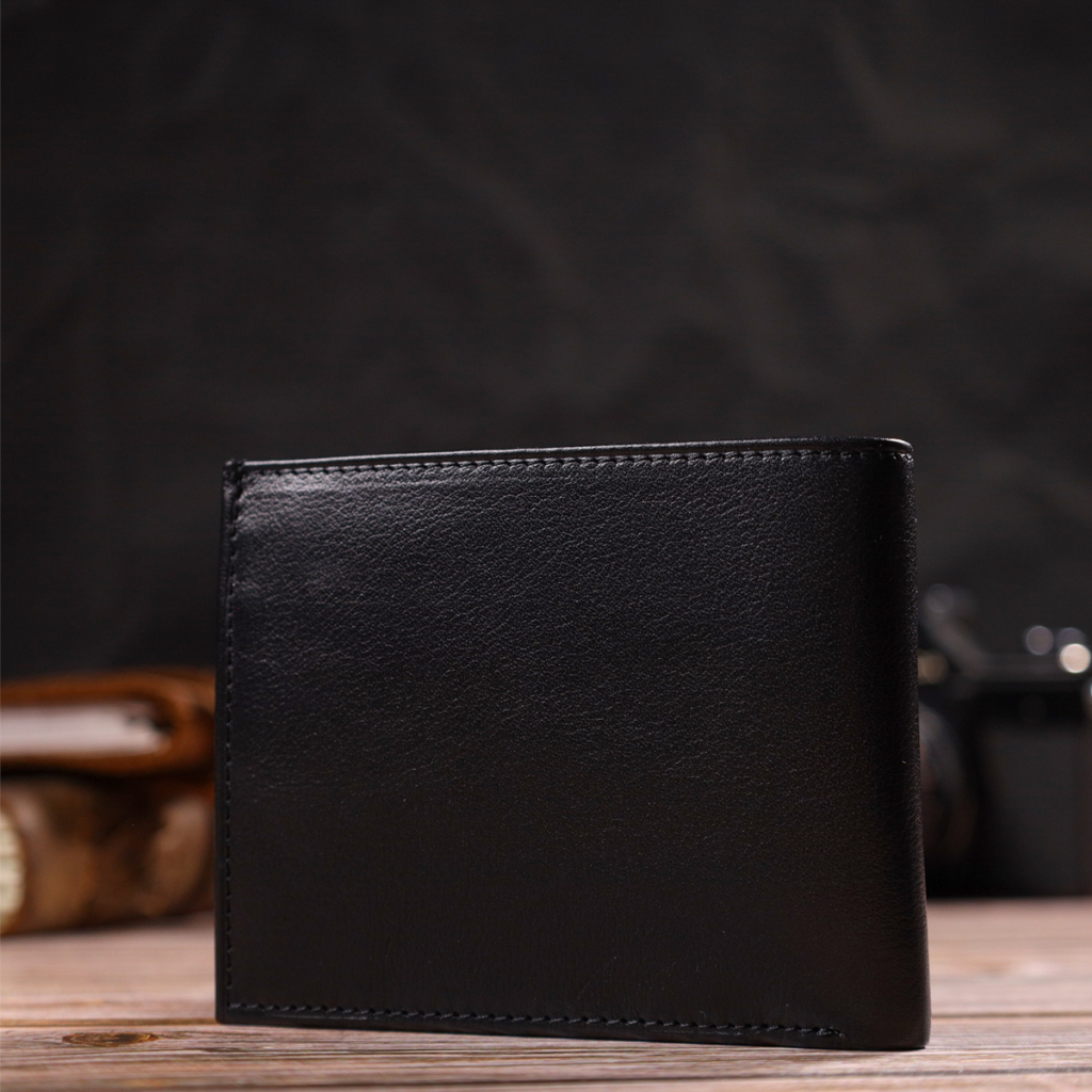 Портмоне Canpellini З натуральної шкіри Чорне (21778) - зображення 9