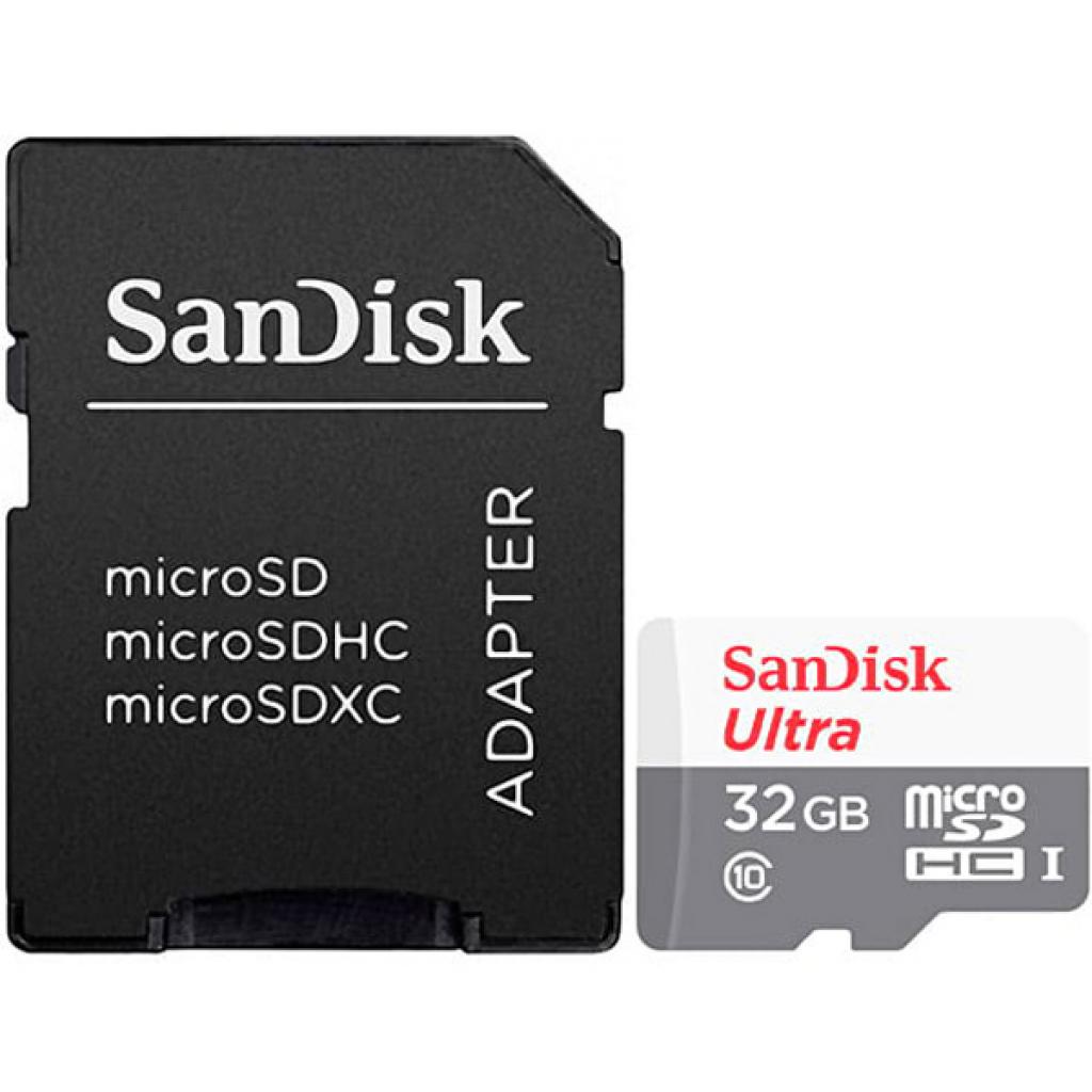 Карта пам'яті SanDisk 32GB microSD class 10 Ultra Light (SDSQUNR-032G-GN3MA) - зображення 1