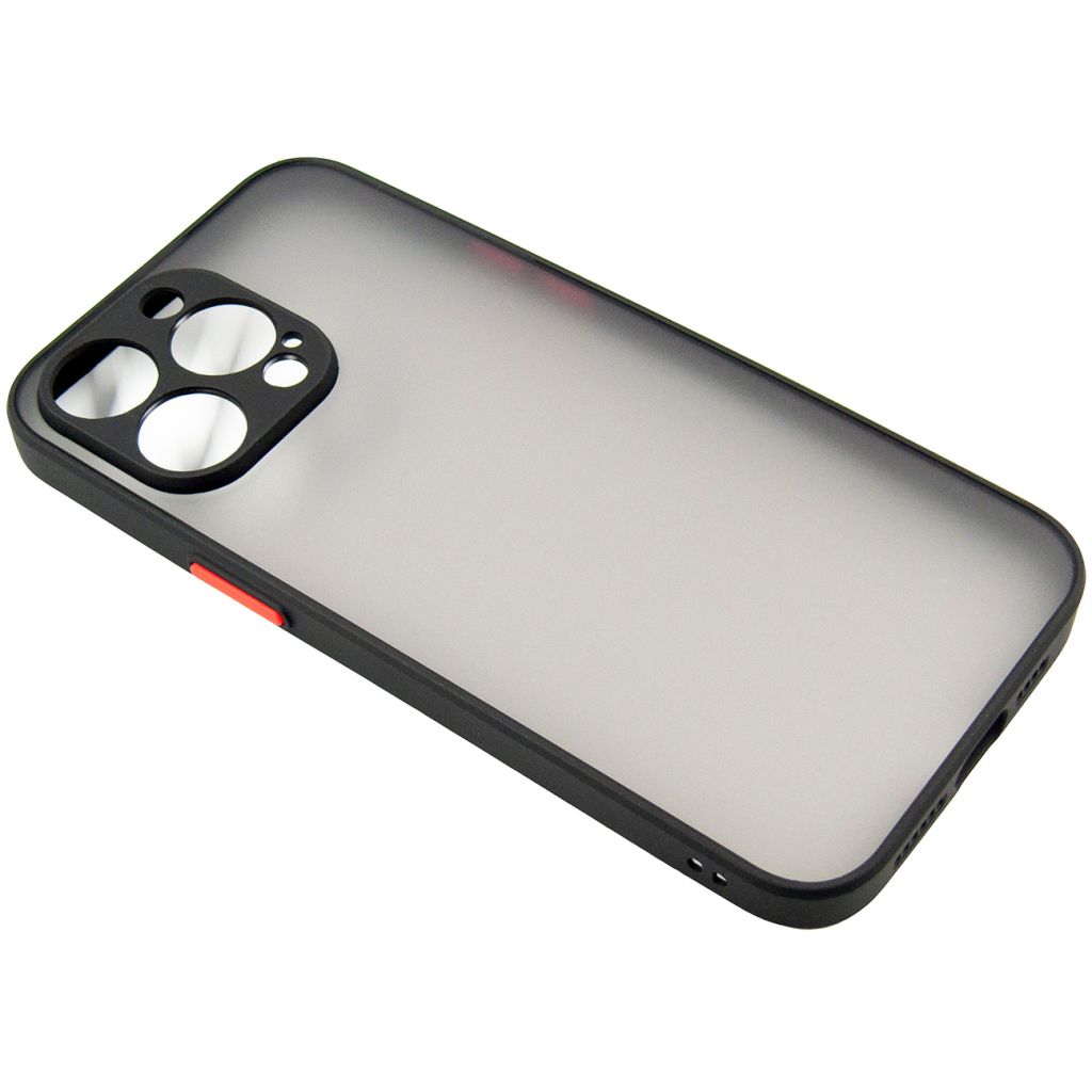 Чохол до мобільного телефона Dengos Matte iPhone 15 Pro Max (black) (DG-TPU-MATT-133) - зображення 3