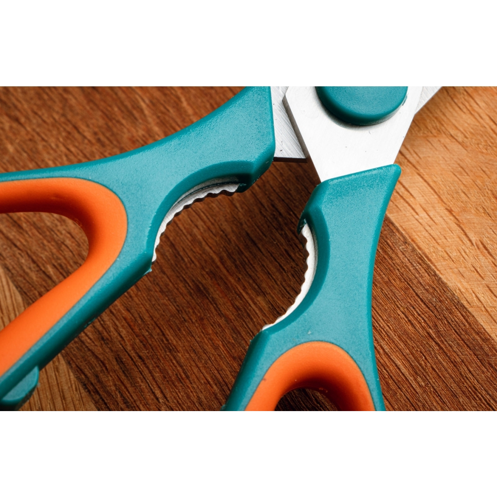 Кухонні ножиці Gusto 21 см Блакитно-помаранчеві (GT-6121) - зображення 2
