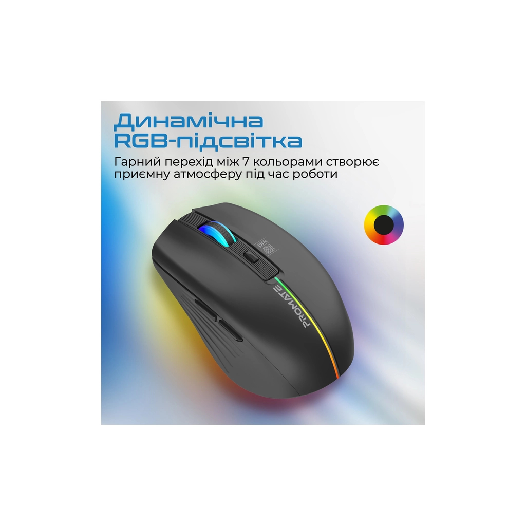 Мишка Promate Kitt Wireless Black (kitt.black) - зображення 5