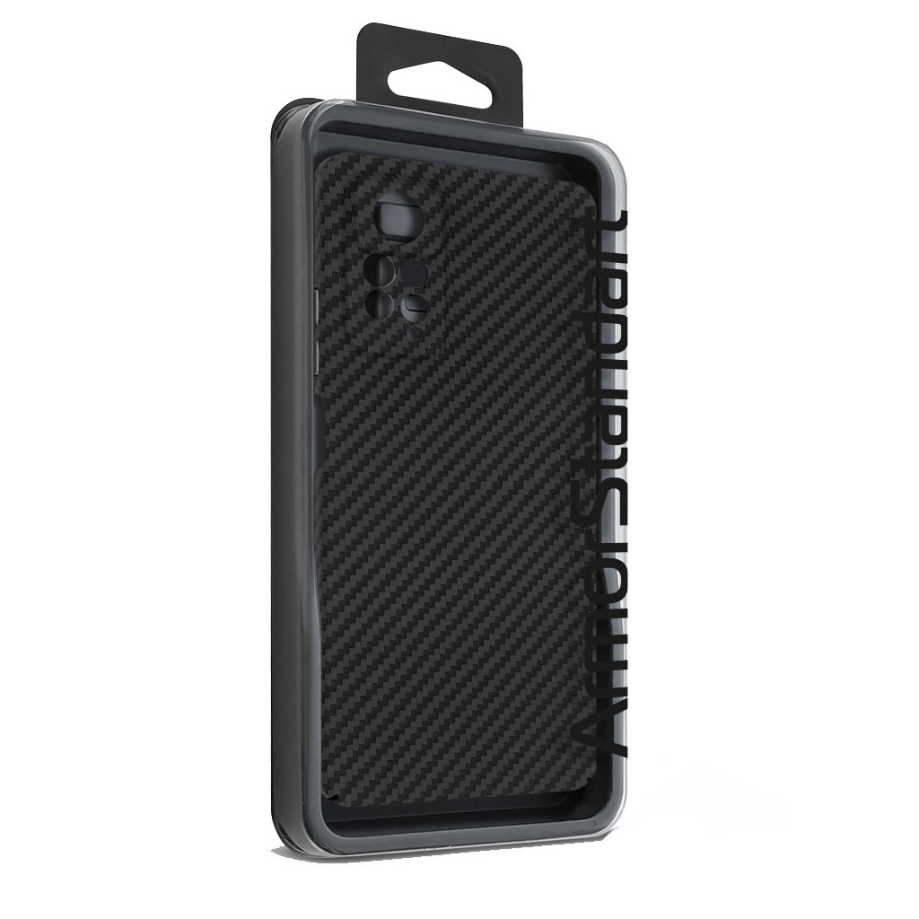 Чохол до мобільного телефона Armorstandart LikeCarbon Xiaomi Redmi Note 12 Pro 4G Black (ARM71945) - зображення 3
