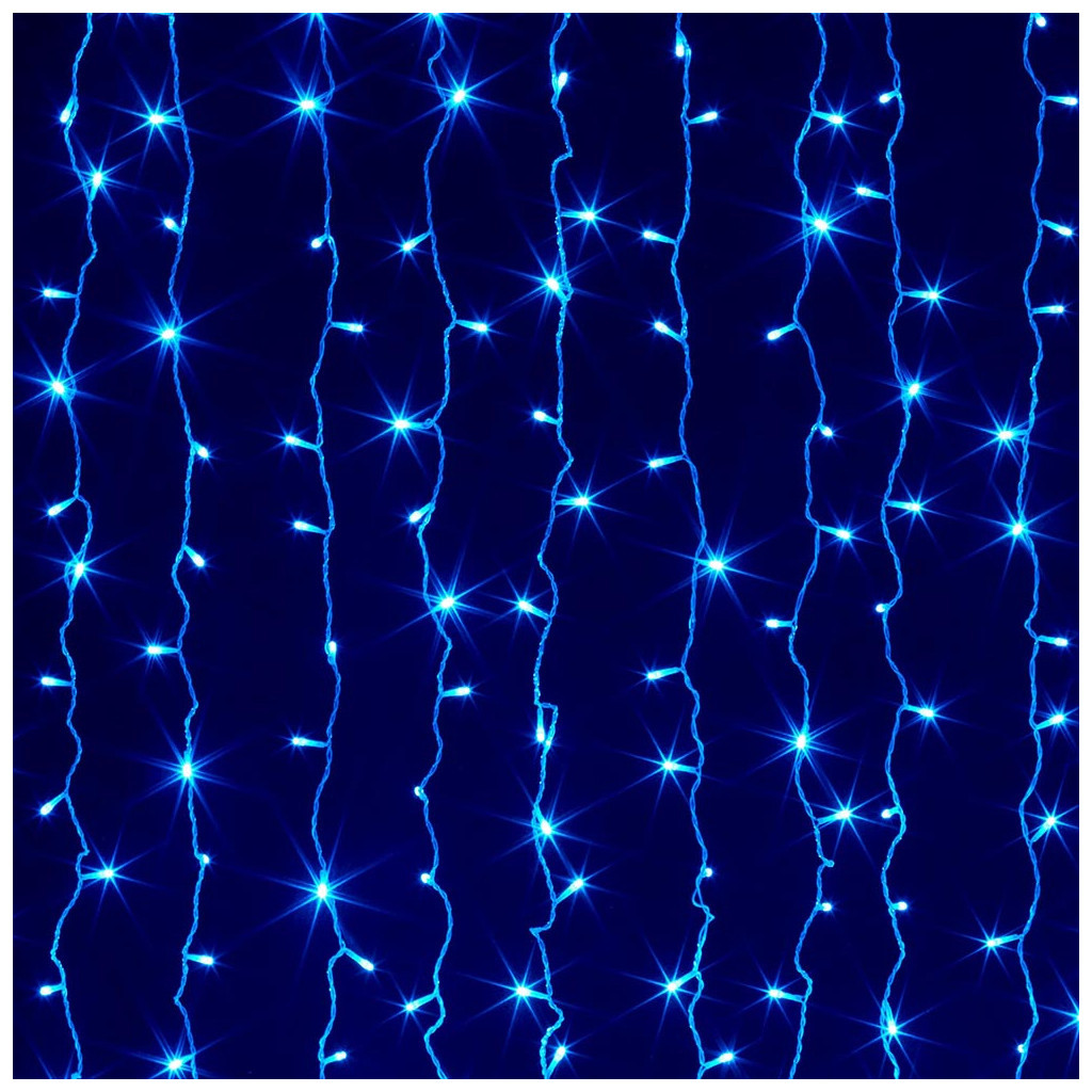 Гірлянда ColorWay штора водоспад 3x3м 300LED 220V синя (CW-GW-300L33VWFBL) - зображення 4
