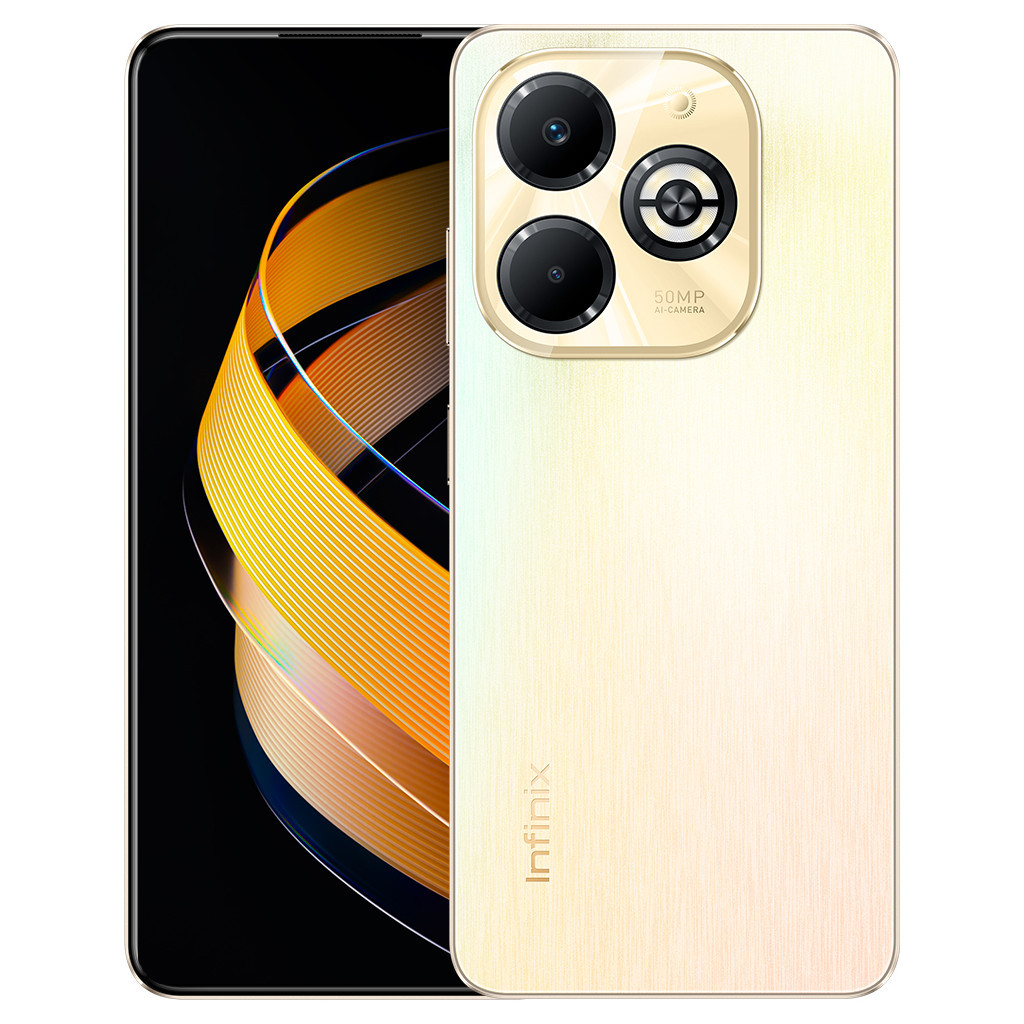 Мобільний телефон Infinix Smart 8 Plus 4/128Gb Shinny Gold (4894947012013) - зображення 1