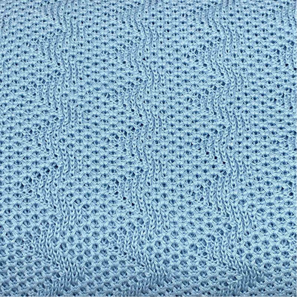 Плед Прованс Діно Зиґзаґ 130х170 Блакитний (4823093432048) - зображення 4