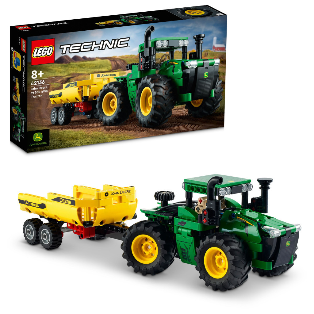 Конструктор LEGO Technic John Deere 9620R 4WD Tractor 390 деталей (42136) - зображення 2