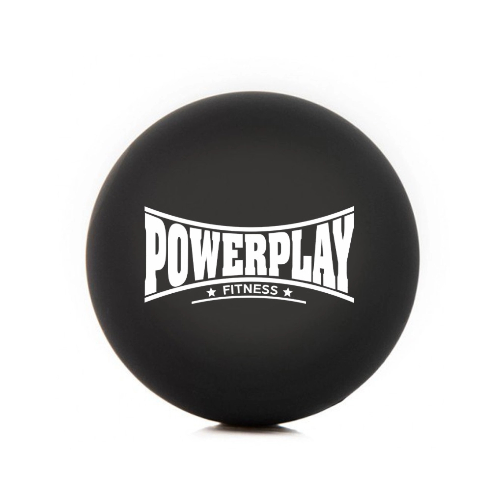 Масажний м'яч PowerPlay PP-4354 Silicone Lacrosse Ball (6.3см) Чорний (PP-4354_Black) - зображення 1