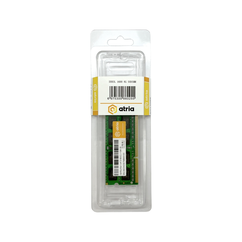 Модуль пам'яті для ноутбука SoDIMM DDR3 8GB 1600 MHz ATRIA (UAT31600CL11SK1/8) - зображення 3