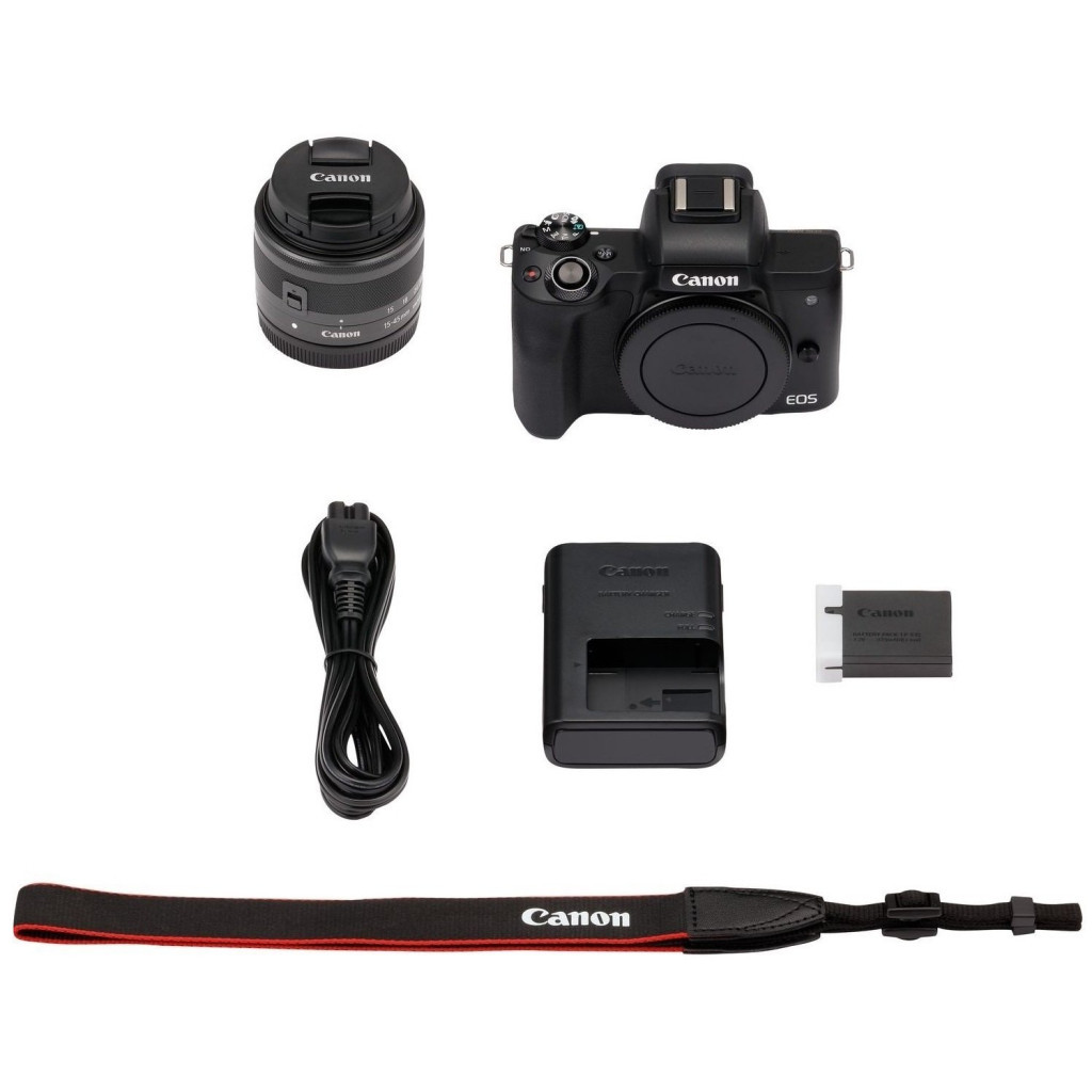 Цифровий фотоапарат Canon EOS M50 15-45 IS STM Web Kit Black (2680C060WRK) - зображення 12