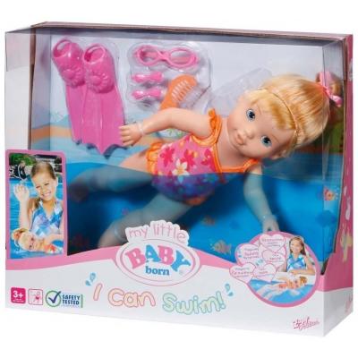 Лялька Zapf MY LITTLE BABY BORN - вчимося плавати (32 см, з аксесуарами) (818725) - зображення 5