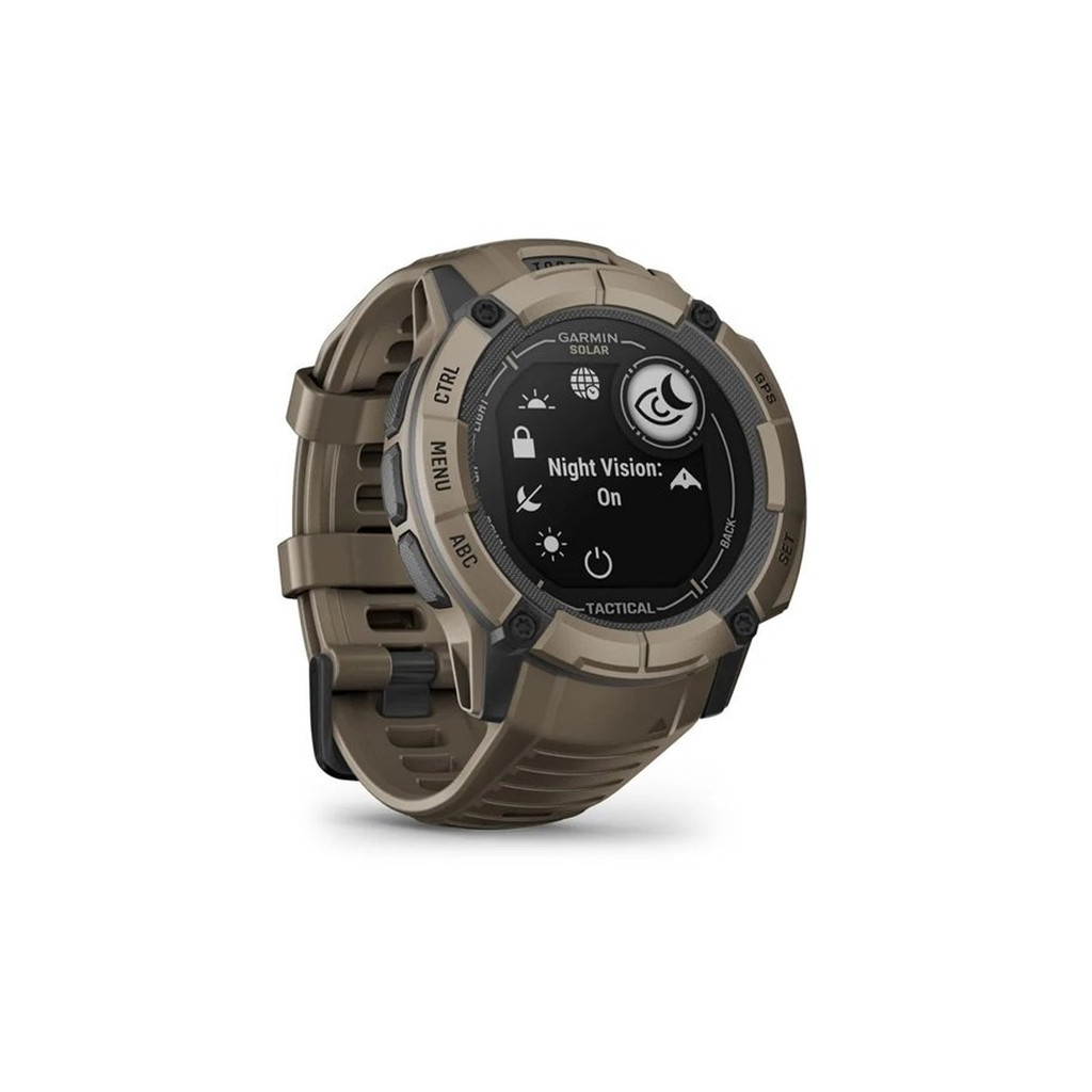Смарт-годинник Garmin Instinct 2X, Solar, Tactical Edition, Coyote Tan, GPS (010-02805-02) - зображення 3