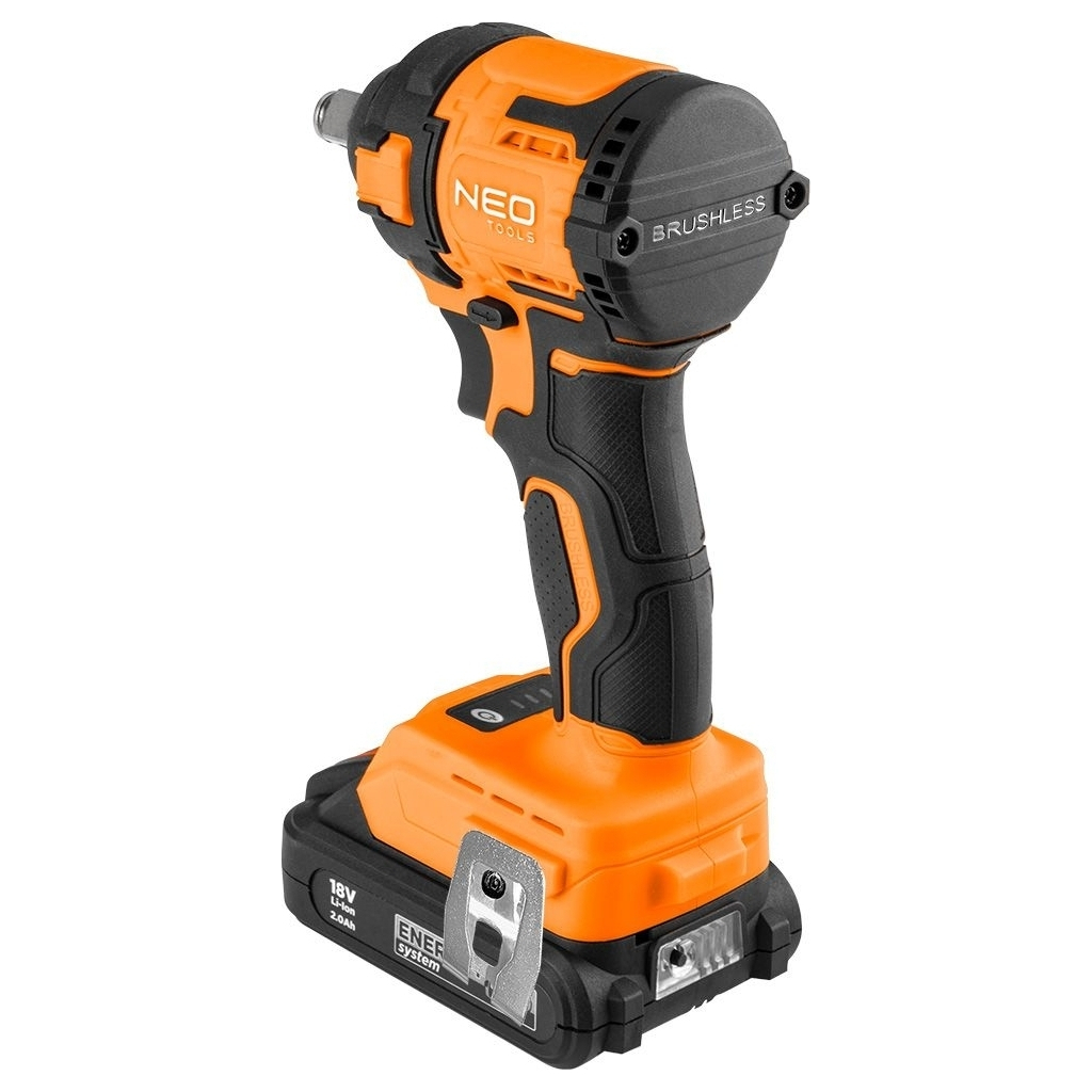 Гайковерт Neo Tools Energy+ 18V, безщітковий, 2500об/хв, 350Нм, 1/2", 3 швидкості, 1.1кг (без АКБ та ЗП) (04-613) - изображение 7