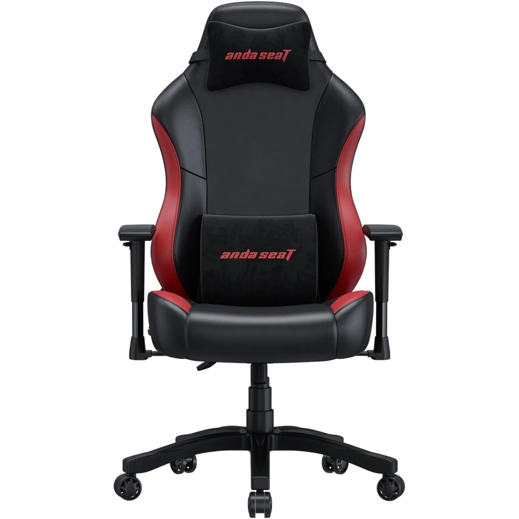 Крісло ігрове Anda Seat Luna Color PVC Size L Black/Red (AD18-48-BR-PV) - зображення 1