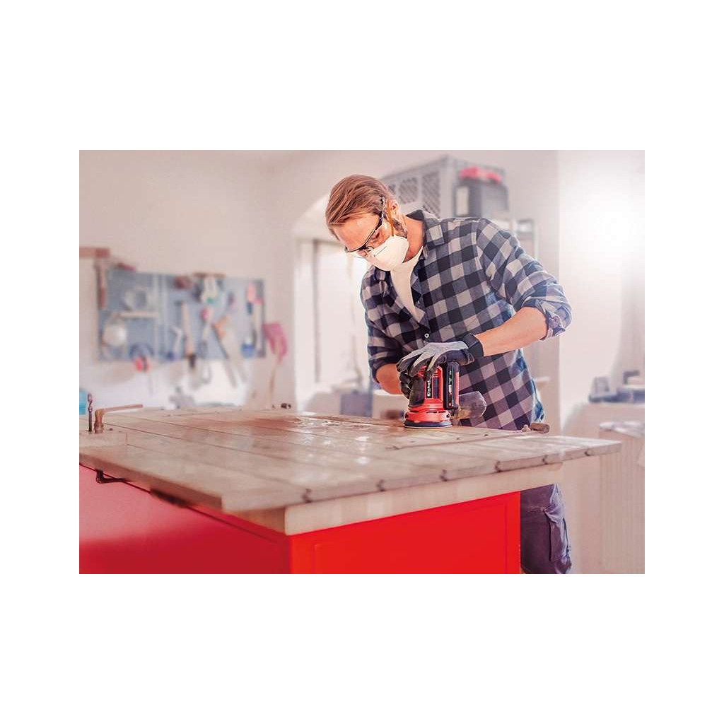 Шліфувальна машина Einhell TE-RS 18LI - Solo 18В, 125 мм, 14000-22000кол/хв, (без АКБ та ЗП) (4462010) - зображення 11