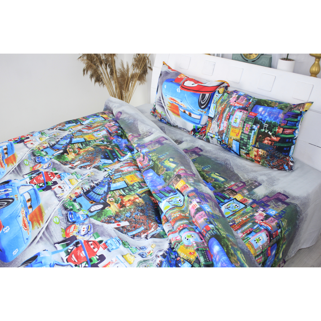 Постільна білизна MirSon Бязь Premium 17-0260 Red Car Євро (2200001987555) - изображение 4