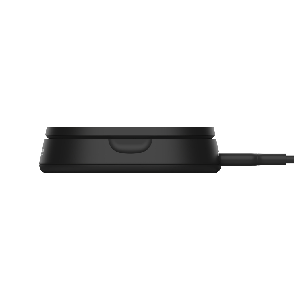 Зарядний пристрій Belkin 15W Magnetic Stand Qi2 black (WIA008BTBK) - зображення 6