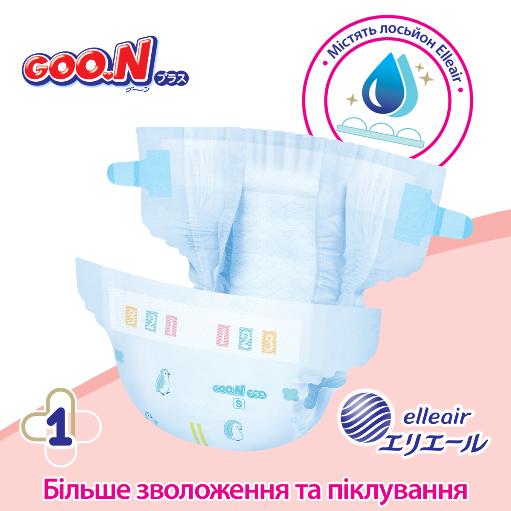 Підгузки GOO.N Plus для дітей 12-20 кг розмір XL 38 шт (21000630) - изображение 3