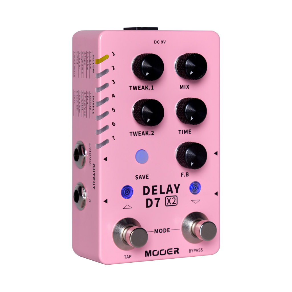 Педаль ефектів Mooer D7 X2 Delay - зображення 5