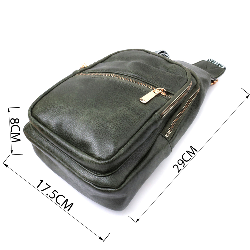 Сумка Vintage З екошкіри Зелена (22756) - зображення 3