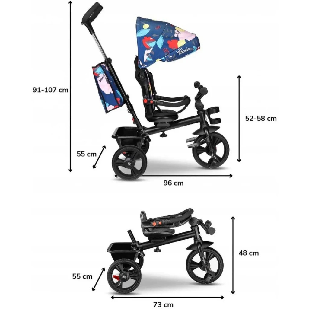 Дитячий велосипед Lionelo Haari Blue Navy (LO-HAARI BLUE NAVY) - зображення 4