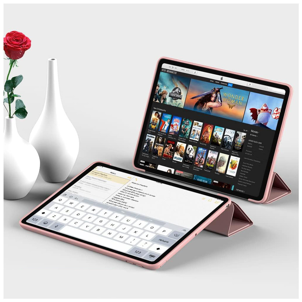 Чохол до планшета BeCover Tri Fold Soft TPU Silicone Apple iPad Air (4/5) 2020/2022 10.9" Pink (711133) - зображення 6