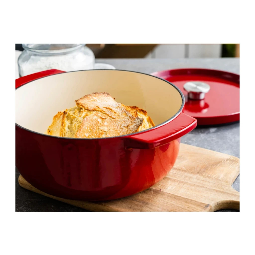 Каструля KitchenAid чавунна з кришкою 5,2 л Червона (CC006060-001) - зображення 4