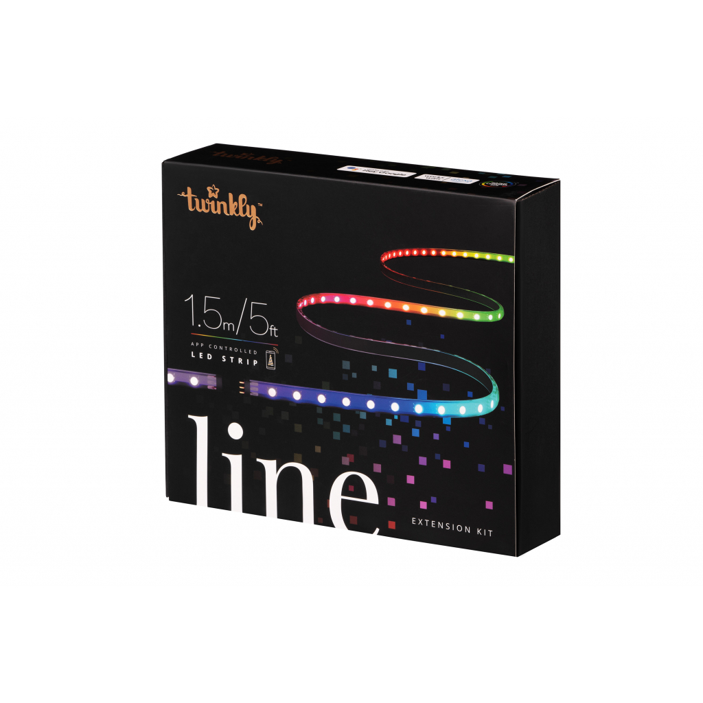 Гірлянда Twinkly Smart LED Line RGB, підсвічування плюс 1,5м, Gen II, IP20, к (TWL100ADP-B) - зображення 2