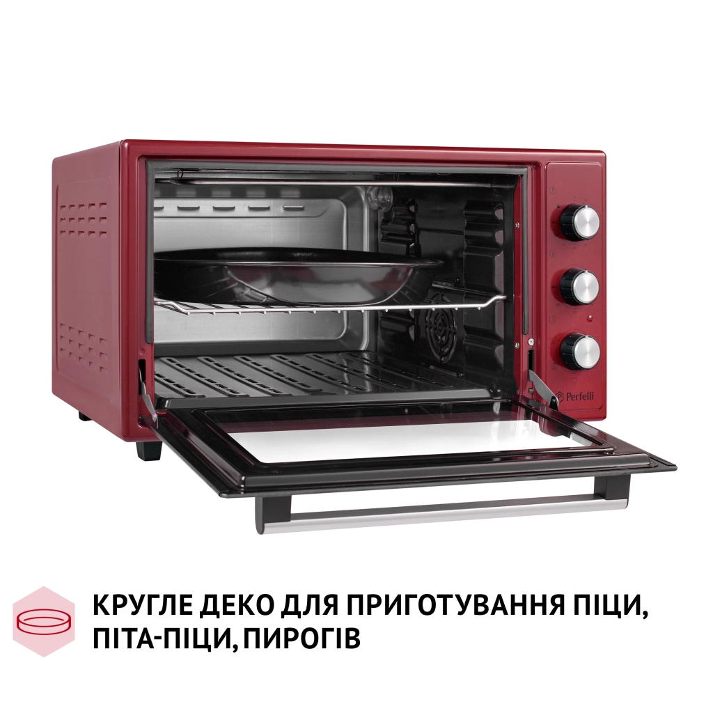 Електропіч Perfelli TRIMO 48 RED - зображення 7