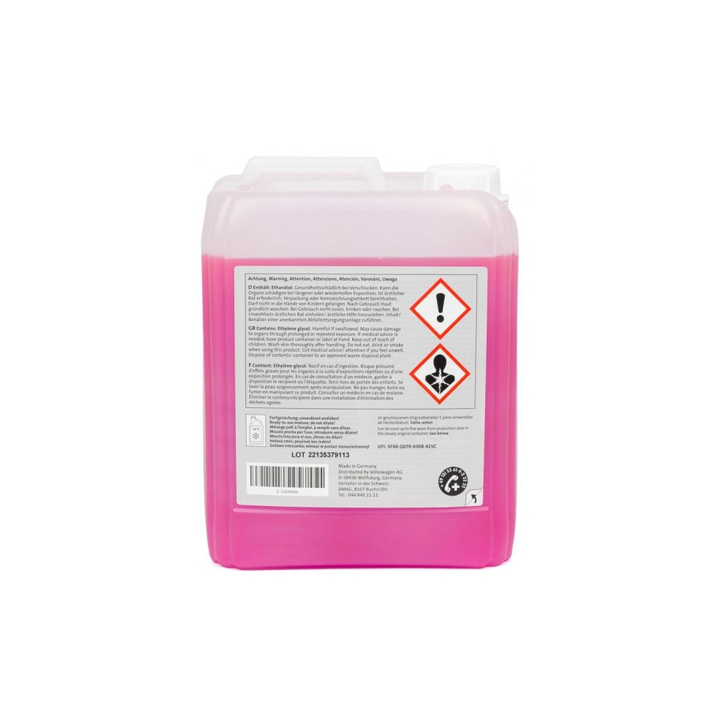 Антифриз VAG Coolant Ready Mix G12evo -35°C фіолетовий 5л (G12E050A3) - зображення 1