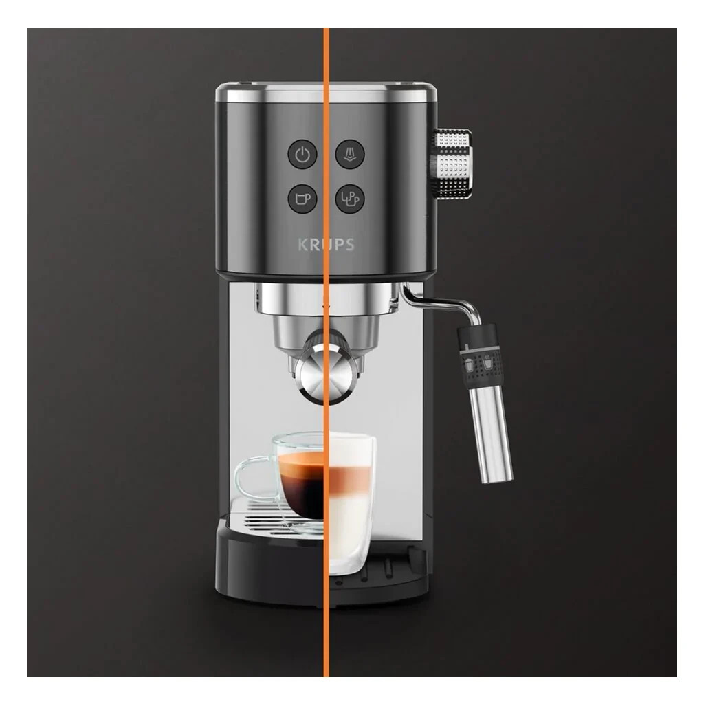 Ріжкова кавоварка еспресо Krups XP444G10 - зображення 6
