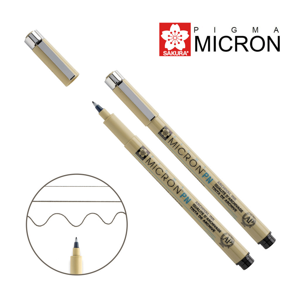 Лайнер Sakura PIGMA MICRON PN Чорний (0.4-0.5мм) (084511307216) - зображення 1