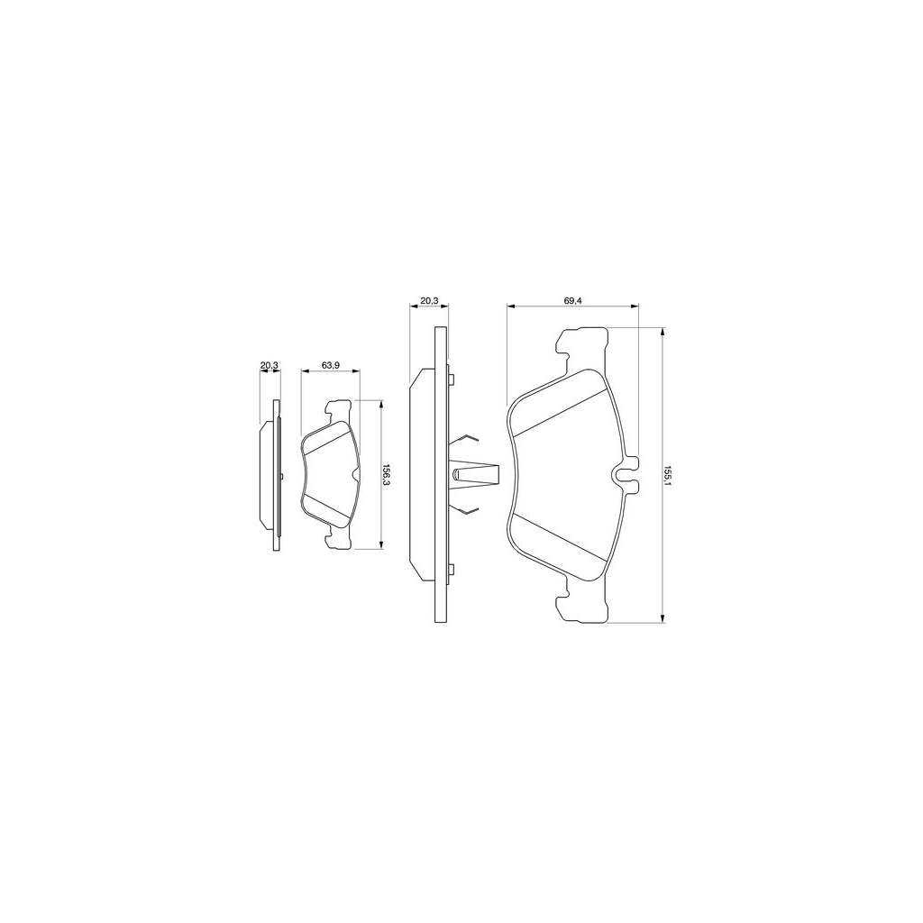 Гальмівні колодки Bosch 0 986 494 001 - зображення 5