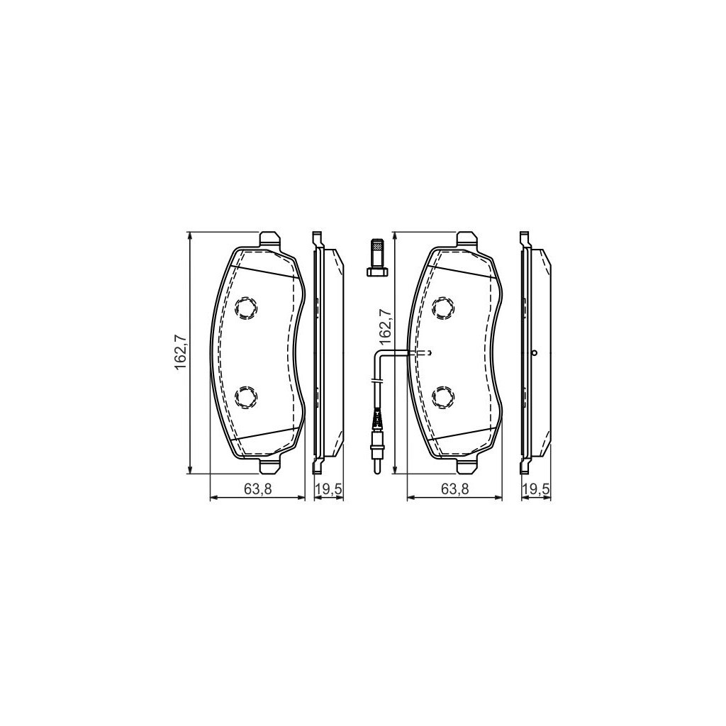 Гальмівні колодки Bosch 0 986 494 385 - изображение 3